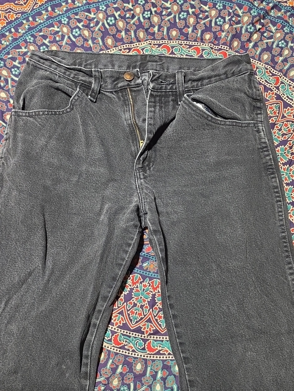 Men's Black Jeans - Classic Straight Fit